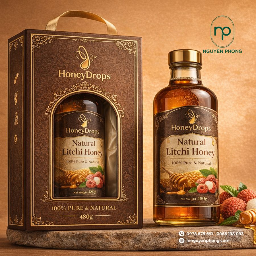 Hộp đựng mật ong làm quà tặng đẹp